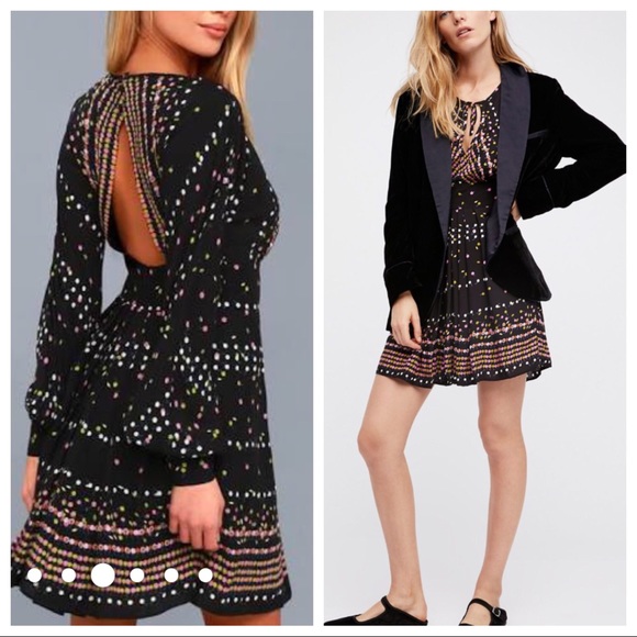 Free People Printed Skater Dress - Picture 4 of 7